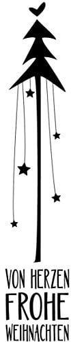 Rayher Hobby Rayher Hobby Rayher 29194000 Stempel Von Herzen Frohe Weihnachten, 3x12cm