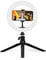 KSIX Dimmbare Tischstativ Lichtring LED Ring Licht für Handy, 3 Lichttemperaturen und 10 Helligkeitsstufen, Ring Light für Tik Tok, Fotografie, Selfie