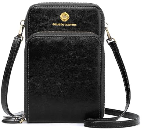 SENDEFN Handytasche zum Umhängen - Handy Umhängetasche Damen Handytasche Leder Handytasche mit Geldbörse zum Umhängen mit Kartenfächer Abnehmbar Schultergurt für Handy