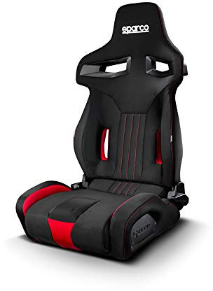 Sparco Sportsitz R333 Schwarz/Rot (Verstellbar)