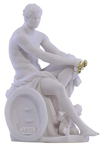 Ludovisi Ares und Eros Gott Mars griechische Statue Skulptur Gussmarmor Kopie