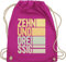 Turnbeutel Rucksack - 40. Geburtstag - Zehnunddreissig - Unisize - Fuchsia - geschenkideen+für+frauen+ab+40 40er beutelrucksäcke 40 frau geschenk 40.geburtstag beutel 40-er stoffbeutel vierzig