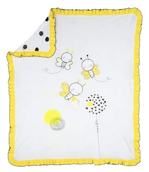 Coperta CHICCO neonata in morbido cotone primaverile linea piccole apette gialle