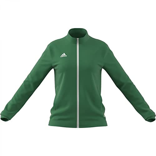 adidas Donna Entrada 22 Track Jacket, Team Green/White, M