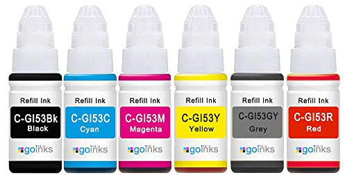 Go Inks 1 Set of 4 Ink Bottles (70ml) to replace Canon GI-53 Compatible/non-OEM for Pixma G Series Printers