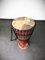 60cm Profi Djembe Trommel Afrika Ghana Tweneboah Holz + Ziegenfell Bongo Drum Buschtrommel Percussion