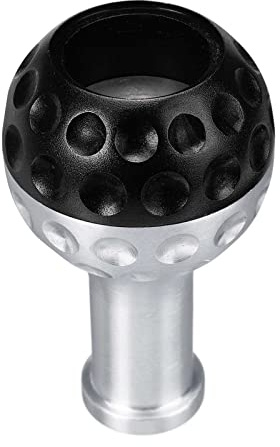 Auto Schaltknauf Für Scirocco, Für Jetta, Für Golfball, 4 Farben, 5- Und 6-Gang-Aluminium-Schaltknauf Mit 8/10/12-mm-Adaptern, Universell Schalthebel Schaltknauf (Farbe : Schwarz)