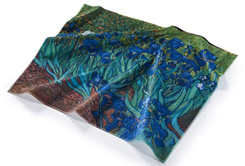 Musearta Unisex Strandhandtuch mit dem Motiv Irises des Künstlers Vincent Van Gogh aus Baumwolle in der Größe 120x150 cm, BT-VG-IS-V424386