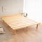 EMOOR Futonbett OSMOS 160 x 200cm für Japanische Futon-Matratze, Höhenverstellbar (5/18/31cm), Natur-Braun, Tatami Natürlich Kiefern Holzbett Palettenbett