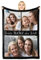 Giftove Personalisierte Decke mit Foto, 100% Flanell Kuscheldecke Personalisiert, Personalisierte Geschenke für Frauen Freundin Mama Oma, Besondere Sinnvolle Fotogeschenke Geschenkideen