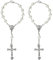 seluluory 2 Teile/Satz Katholischen Gebetskette Rosenkranz Armband Benedict Auto Anhänger Für Schutz Für Kreuz Auto Spiegel Rückspiegel AMU