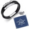 SUNSH Bracelet En Cuir - Idee Cadeau Anniversaire - Bracelet Large Avec Fermeture Magnétique Cadeaux De Maman Et Papa Bracelet Homme Cadeau Pour Fils Noël