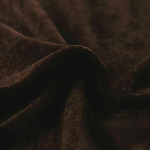 100cm x 160cm Stoffe Meterware Bekleidungsstoffe Stoff zum Nähen,Stoffe zum Basteln,Dekostoffe für DIY Kunsthandwerk Basteln Bühnenvorhang Kleidung Feiertagsdekoration,Kaffee