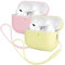 2X Mocarheri Custodia in Silicone Compatibile con Airpods Pro 2 (2022), Ultra Sottile in Premium per Airpods Pro 2 Cover protettiva antiurto (Giallo+Rosa)