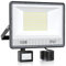 VRTOGTHE 100W Foco LED Con Sensor De Movimiento, 10000LM 180 Beads Focos LED Exterior, IP67 Impermeable 7000K Blanco Proyector Exterior para Fábricas, Campos Deportivos, Garajes