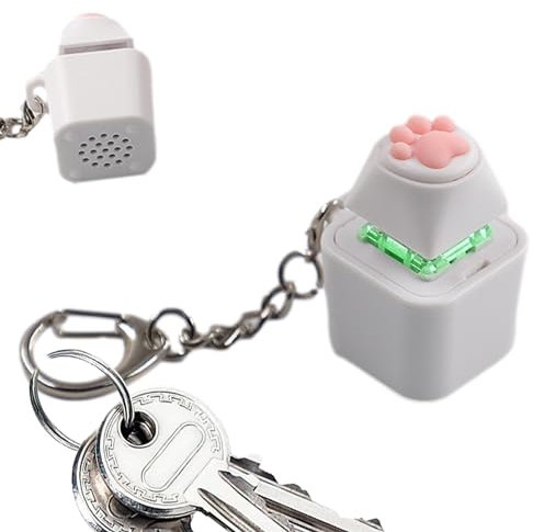 Tedious Juguete antiestrés Clave, Clicker antiestrés para Teclado - Llavero con Teclado con Dedo Iluminado Fidget - Juguetes de Broma para aliviar el Estado de ánimo, Juguetes novedosos para niños