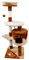 Nobleza - Árbol Rascador para Gatos, Rascador para Gatos Medidas: 60 * 56.5 * 111.5 cm, Color：Beige/Marrón