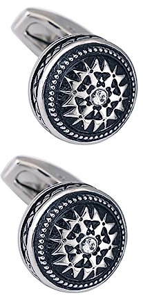 Hohopeti 2 Stück Diamant Manschettenknöpfe Hemdschnalle Runde Manschettenknöpfe Knopfnägel Kleidung Manschettenknöpfe Manschettenknöpfe Dekorative Manschettenknöpfe Uniform