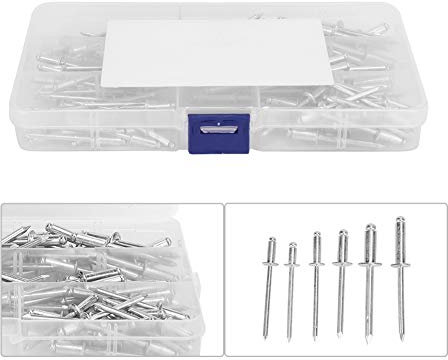 Aluminium-Blindnieten, Rostfrei, Korrosionsbeständig, Bootsindustrie-Zubehör-Set, 120-teilig