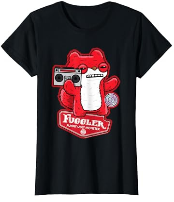 Fuggler Boombox Sketchy Squirrel T-Shirt, Women, Black, Medium
