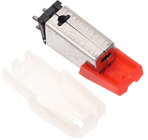 DRESSOOS Aguja de Repuesto para Tocadiscos Magnético Aguja para Fonógrafo Accesorio de Aluminio Compatible Vinilos Sonido Suave Lápiz Óptico Pequeño y Portátil