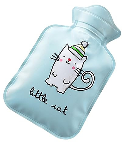 HAPINARY Bolsa De Agua Caliente Reutilizable Botella De Agua Tibia De Pvc Diseño De Gato Adorable