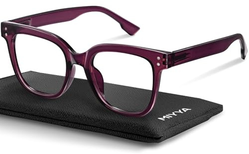 miyya Oversized Blue Light Glasses For Woman, Fashion, Computer Screen, Non Prescription Glasses For Women