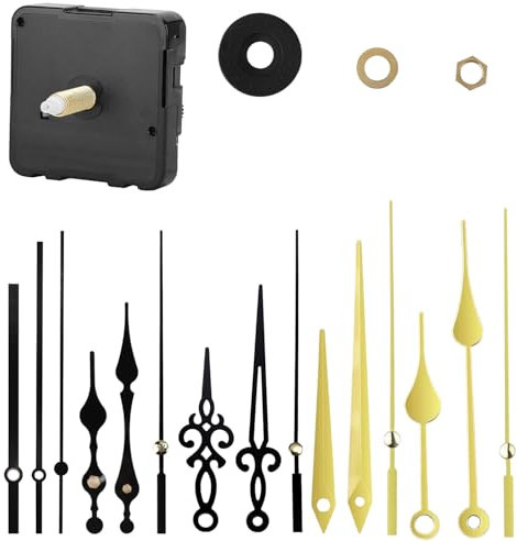 Silent Quartz Clock 28mm Movement Long and Short Shaft with Hands Battery Powered Wall Clock Mechanism Motor Replacement DIY Repair Parts