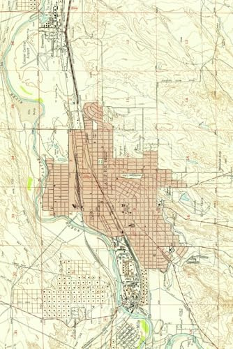 Casper Wyoming Map Journal: Vintage Map Notebook