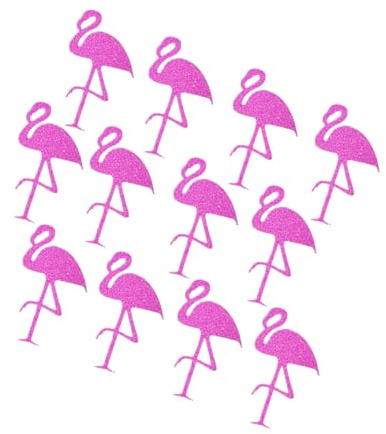 WHAMVOX 24stücke Hawaii Flamingo Sticker Dekorative DIY Aufkleber Kreative Party Flamingo Aufkleber Rosig