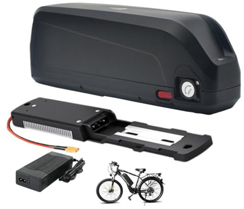 JCXYL EV 36V 12Ah 15Ah 18Ah 20Ah Downrohr Elektrofahrrad Batterie 48V 10Ah 12Ah 15Ah 18Ah Lithiumbatterien Elektro-Fahrrad-Batterie mit Ladegerät USB-Anschluss für 0-900W Motor,48v 15ah