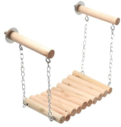 Zambuph Vogelspielzeug, Kauständer, Sitzstange, Kletterwand für Wellensittiche – bietet stundenlangen interaktiven Spielspaß und Bewegung mit sicheren Kaumöglichkeiten. Wellensittich Kletterspielzeug,