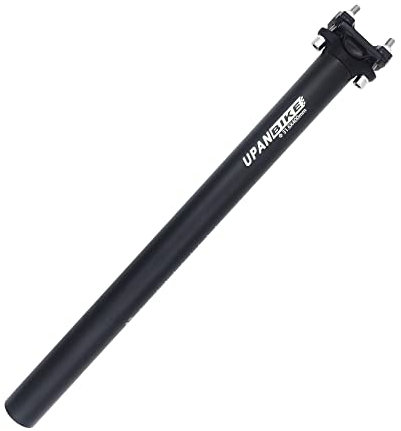 UPANBIKE Fahrradsattelstütze Aluminiumlegierung φ27,2 30,9 31,6 mm * 400 mm Sattelstütze mit Verlängerungslänge für Mountainbikes (schwarz φ31,6 mm)