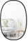 Umbra Hub Wandspiegel – Ovaler Spiegel für Diele, Badezimmer, Wohnzimmer und Mehr, Schwarz, 61x91 cm