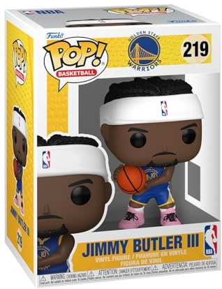 Funko POP! NBA: Warriors - Jimmy Butler III | Offizieller Fanartikel und Merch - Vinyl Sammelfigur als Regal Deko - Geschenkidee zum Geburtstag für Fans und Sammler