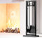 Kingson Kaminbesteck Set Kaminzubehör Set Kaminwerkzeuge Outdoor Feuerstelle Werkzeuge Indoor Fireset Poker Zange Pinsel Schaufel Schwarz