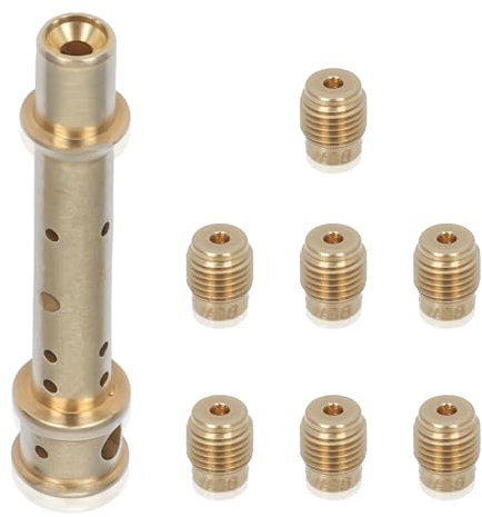 ADEFOL Kit di ugelli carburatore per Honda GX140 GX160 GX200, 1 tubo di emulsione con 7 getti principali parti durevoli sostituzione del motore