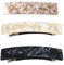 CUZYP 3Stk Rechteckige Acetat Haarspange, Haarspangen Damen Dünnes Haar, Haarklipse Damen，Französische Haarspange，Haarspangen Für Feines Haar