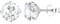 LÖB Damen Ohrstecker 925 Silber rhodiniert mit Zirkonia Strass Stein Stecker Ohrringe Diamant Form Rund Klein Weiß 7mm | Geschenke für Frauen Sie Ehefrau Freundin Mama Mutter