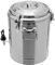 GramStudio Grande pentola per zuppa calda isolata con rubinetto, in acciaio inox 201, 20 l, per il contenitore termico commerciale con anello in gomma e chiusura di serraggio