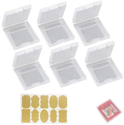 6 Stück Spiele Hülle, Game Card Schutzhulle | Schutz Spiel Patrone Hülle Staub Schutzhülle, Game Cartridge Protective Case, Für Gameboy Pocket,GB/GBC/GBP