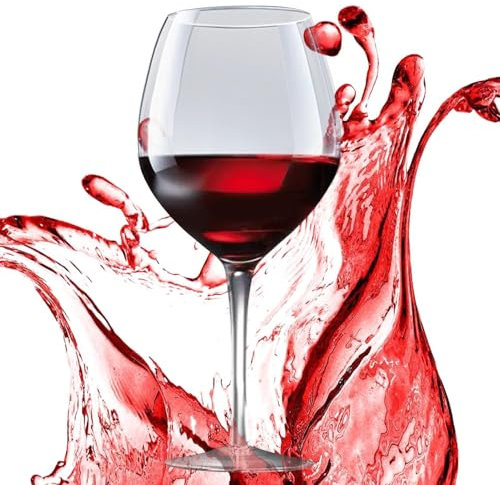 Generico Bicchiere da vino grande, bicchiere da vino gigante,Tazze da vino divertenti da 3,2 litri | Vetreria enorme, calice oversize creativo, bicchieri da champagne extra large per birra, vino