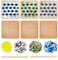 FYOBOT Kit Dessous Verre en Mosaïque Losange, Bricolage, Kits Dessous Verre en Bambou, Kit Fabrication Dessous Verre en Mosaïque, pour Adultes, Décor Fait à la Main