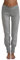 Damen Yogahose Hose Bio-Baumwolle Freizeithose Sporthose Pilates (L, hellgrau)