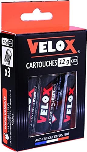 Velox Cartouche CO2 12g (Lot de 3) - 12g, Boite x3