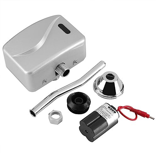 Urinalventil, Badezimmer-Toilette ausgesetztes an der Wand montiertes automatisches Sensor-Urinalventil, berührungsloses Urinal-Spülventil DC 6V, geringer Energieverbrauch, wassersparend