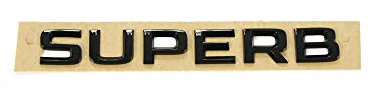 Superb Schriftzug schwarz Emblem Buchstaben Blackline Logo