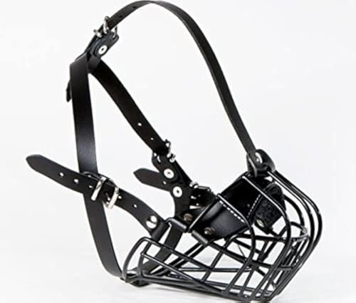 Strong Metal Wire Basket Dog Muzzle for American Bully