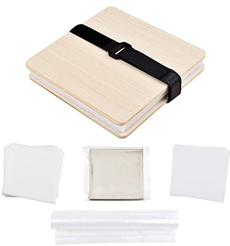 WANDIC Kleine Blumenpresse Kit, Mini Holz Kunst Kit Pflanze Pressing Buch Blume Press Blätter Press Kit für DIY Kunst Handwerk Exemplare Outdoor Lernen