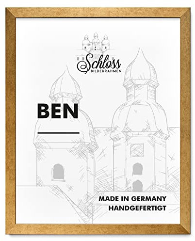 Schloss BILDERRAHMEN Ben 50x65 cm, Dekor Gold Vintage